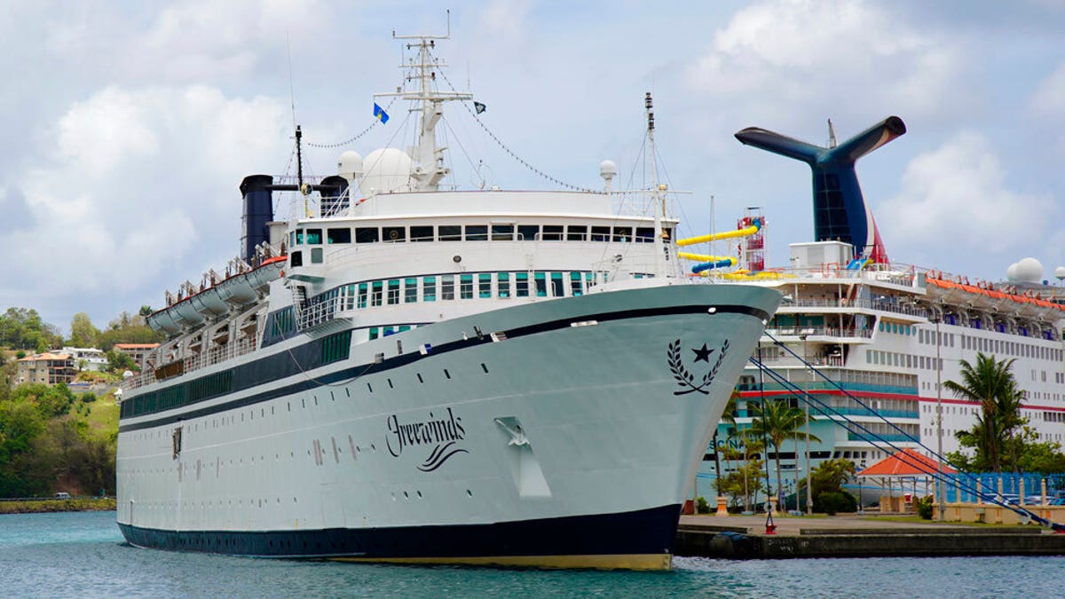 The Freewinds cruise ship is docked in the port of Castries, the capital of St. Lucia, Thursday, May 2, 2019.