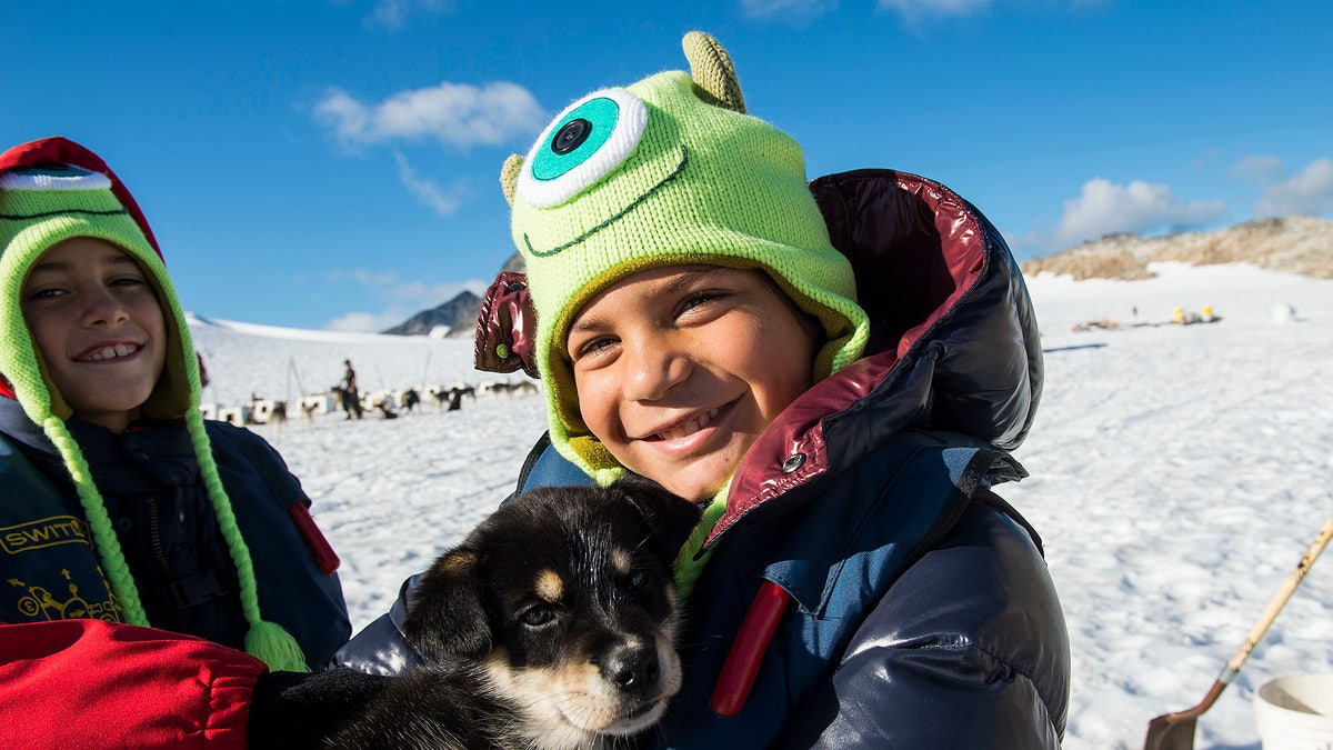 As part of the Alaska itinerary, Disney Cruise Line guests explore Musher’s Camp at the Klondike Gold Rush National Historical Park in Skagway.