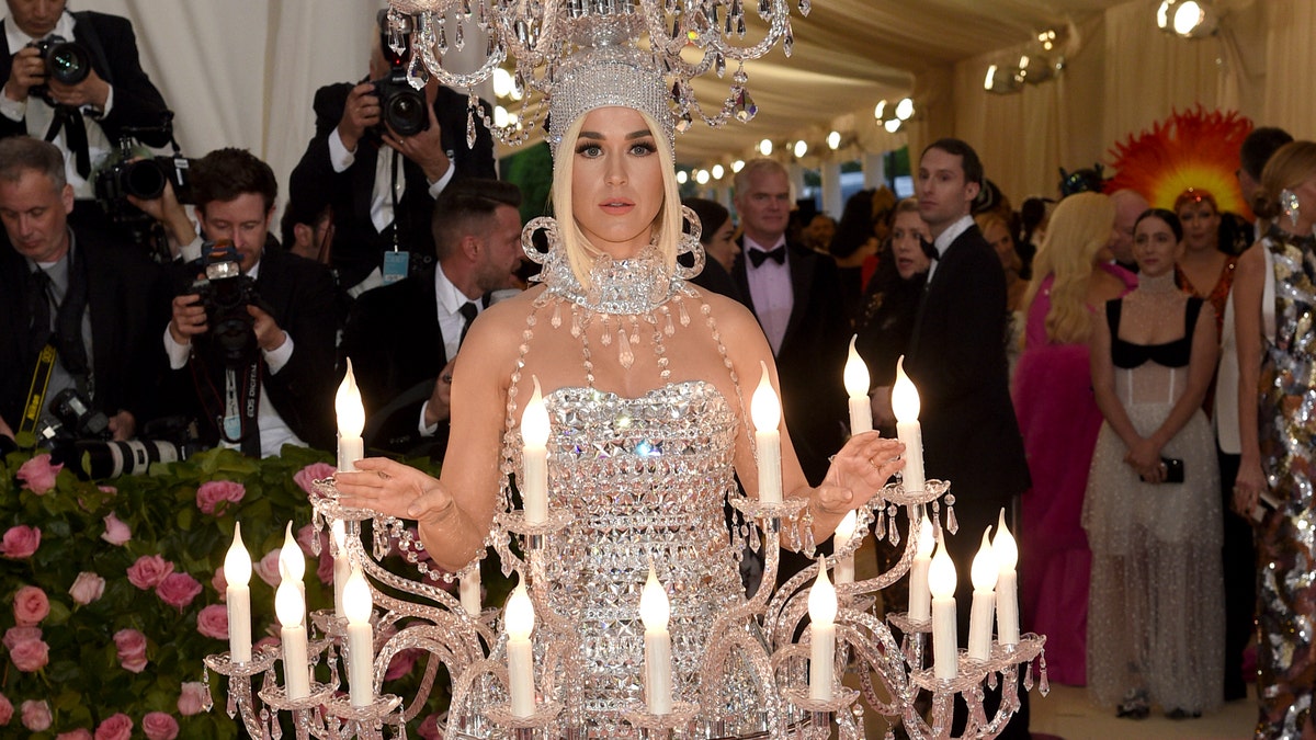 Katy Perry steps out as a chandelier at Met Gala Fox News