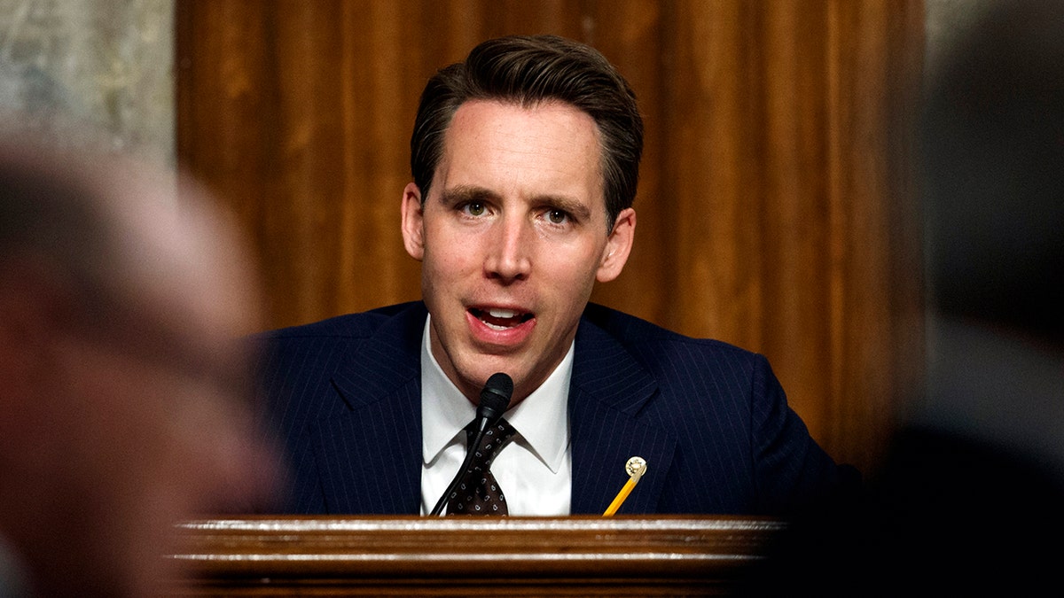 Senate Armed Services Committee member Sen. Josh Hawley, R-Mo.