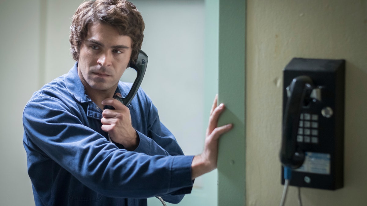 This image released by Netflix shows Zac Efron in a scene from "Extremely Wicked, Shockingly Evil, and Vile."
