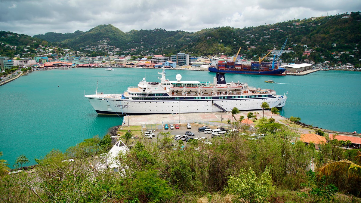 Authorities in the eastern Caribbean island have quarantined the ship after discovering a confirmed case of measles aboard.