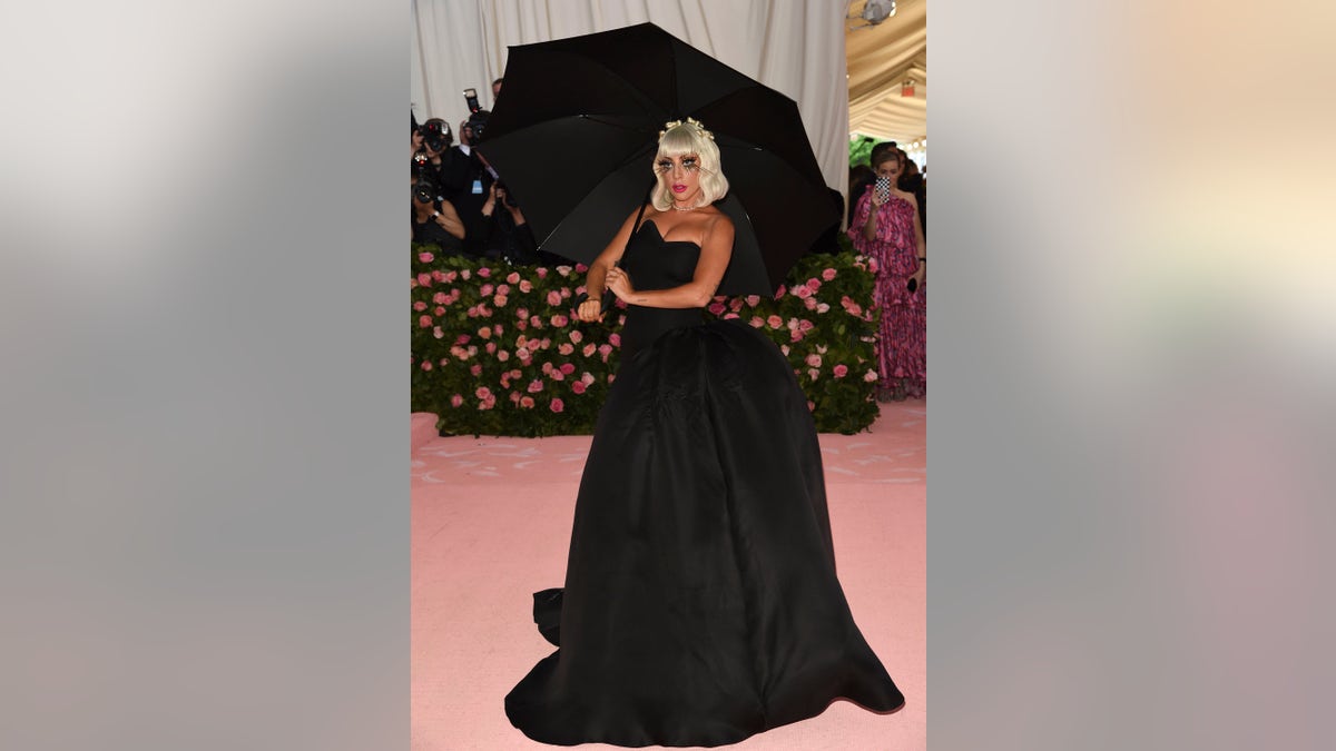 Lady Gaga shows off her second look of the evening.
