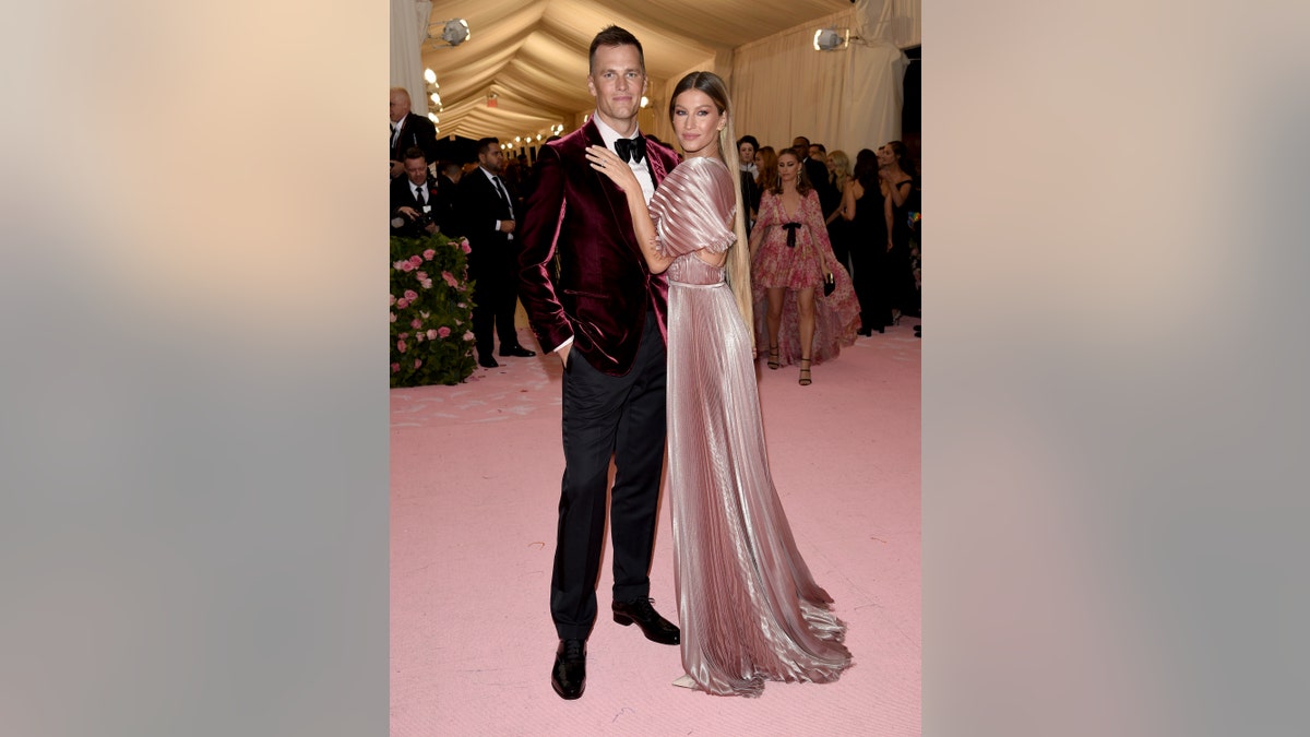 Tom Brady and Gisele Bundchen attend the 2019 Met Gala.
