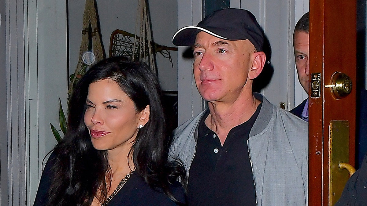 Jeff Bezos and Lauren Sanchez are seen together in NYC after having dinner together.