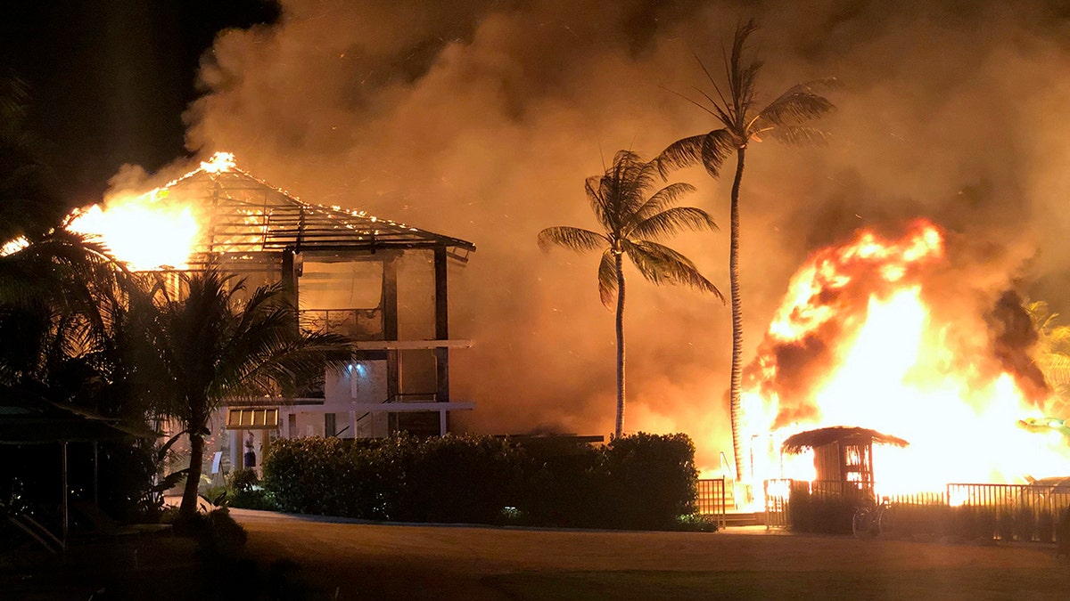 The early morning fire caught extensive damage to the two-storied Beach House.