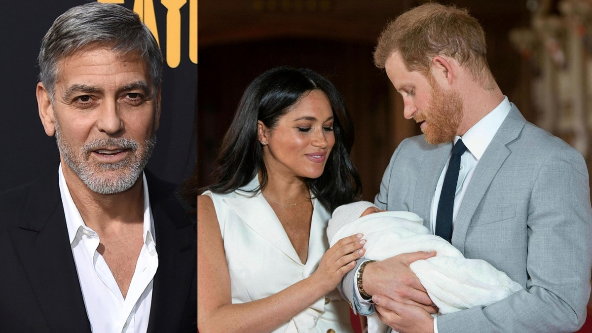 George Clooney addressed rumors he's the godfather of Meghan Markle and Prince Harry's baby.