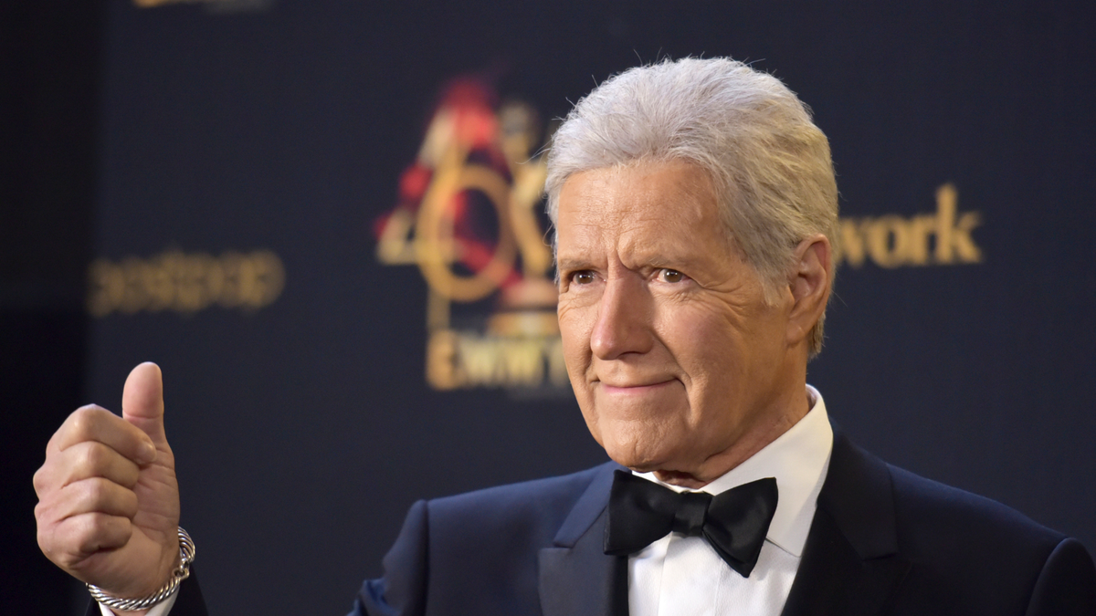 Alex Trebek poses in the press room at the 46th annual Daytime Emmy Awards at the Pasadena Civic Center on Sunday, May 5, 2019, in Pasadena, Calif. (Photo by Richard Shotwell/Invision/AP)