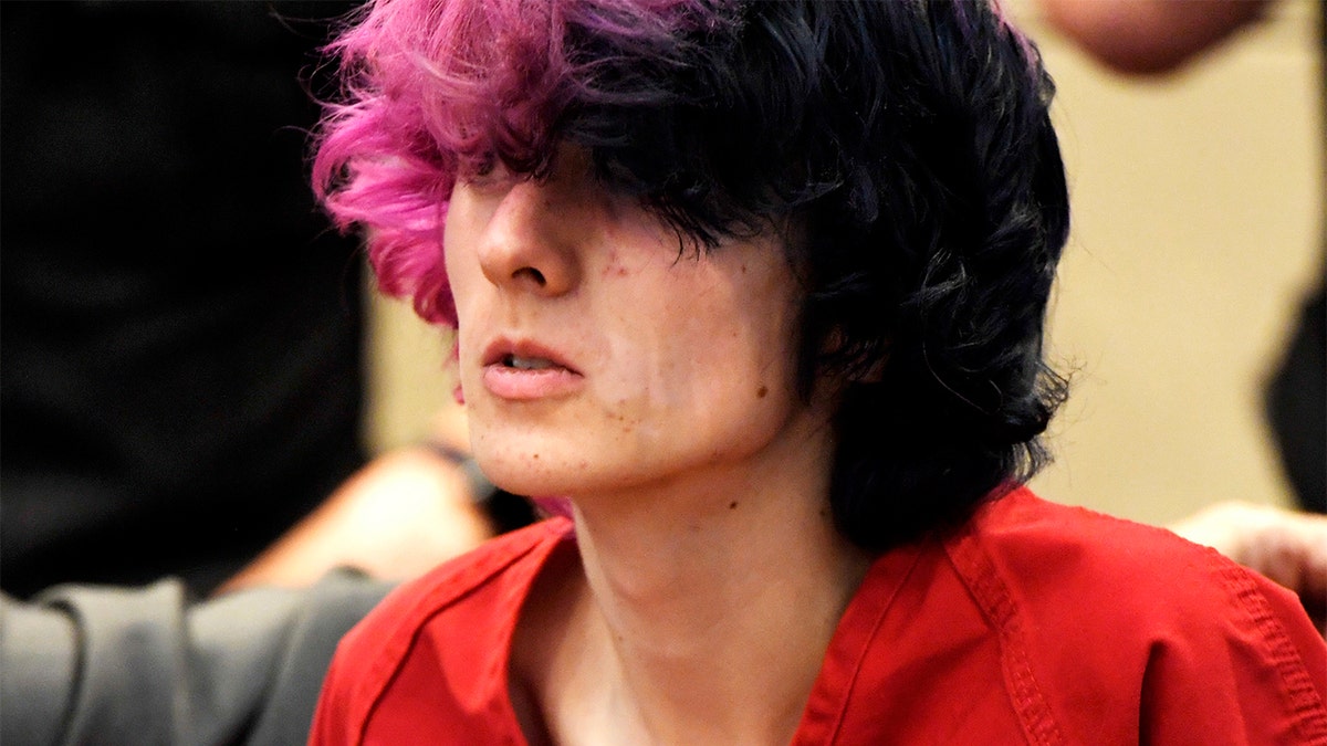 Devon Erickson, an accused STEM School shooter, appeared at the Douglas County Courthouse in Castle Rock, Colo., on Wednesday.