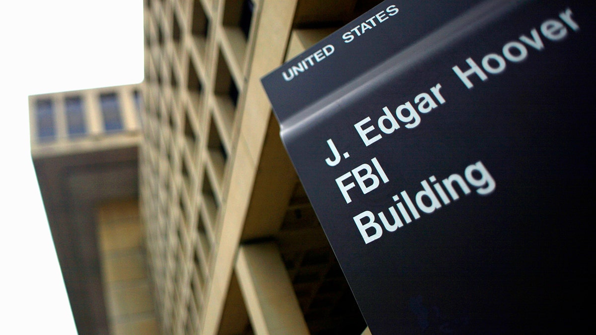 FBI building facade and sign