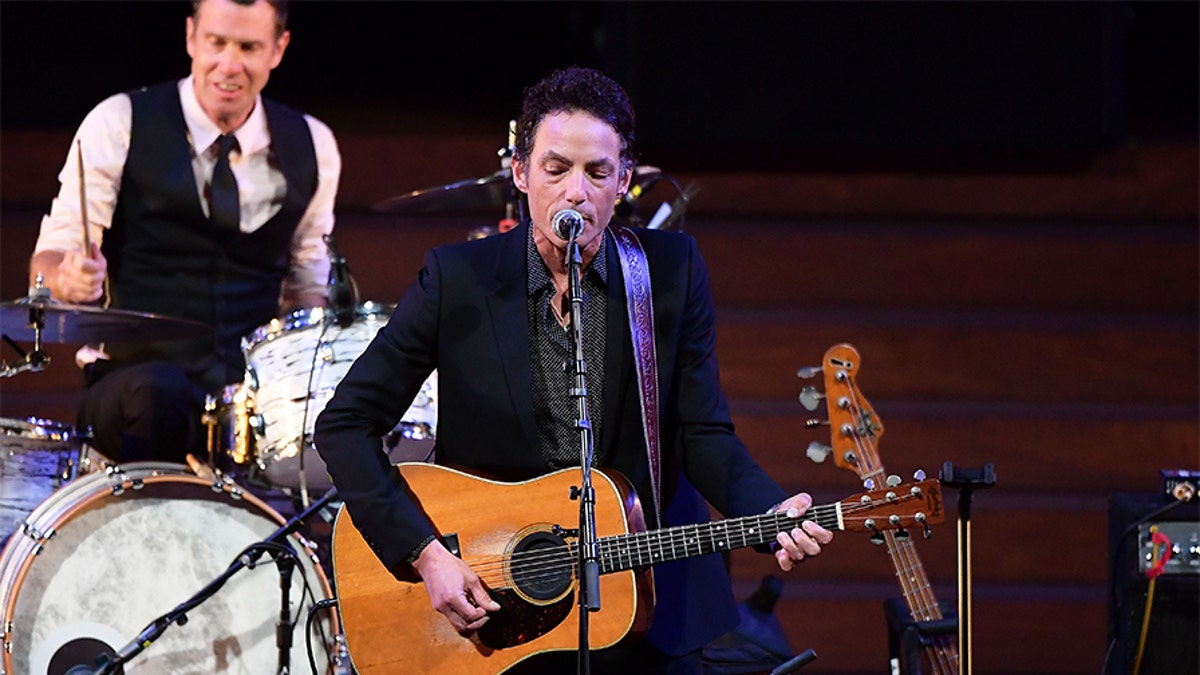 Jakob Dylan performs during the 2018 LA Film Festival opening night premiere of "Echo In The Canyon" at John Anson Ford Amphitheatre on September 20, 2018, in Hollywood, California. (Photo by Matt Winkelmeyer/Getty Images for Film Independent)