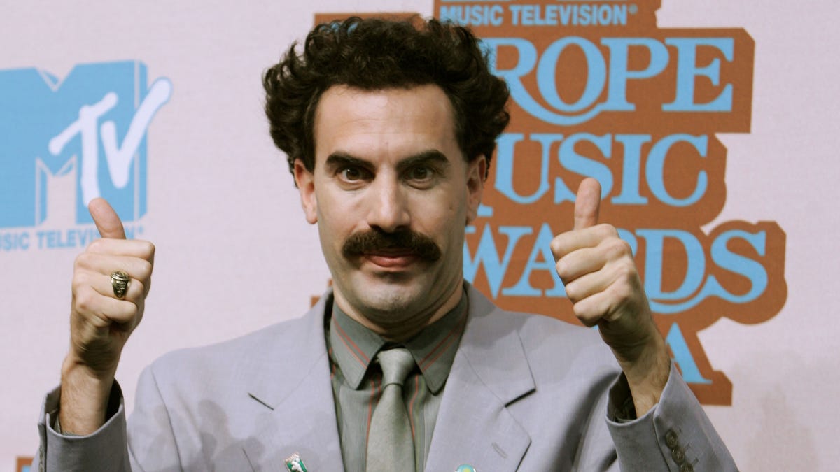 Sacha Baron Cohen claims 'Borat' was the reason Pamela Anderson and Kid ...