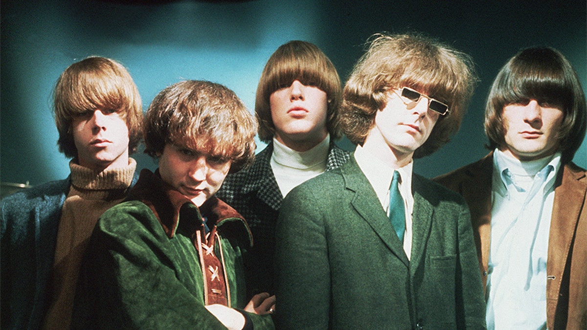 The Byrds, from left: Chris Hillman; Dave Crosby; Mike Clark; Jim McGuinn; and Gene Clark. (Photo by © Hulton-Deutsch Collection/CORBIS/Corbis via Getty Images)