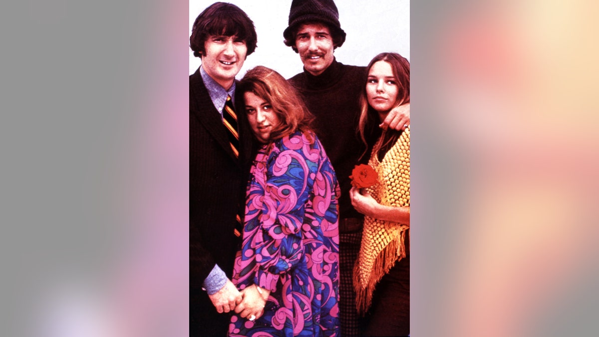 The Mamas and the Papas: L-R John Phillips, Mama Cass Elliot, Denny Doherty and Michelle Phillips (Photo by GAB Archive/Redferns)