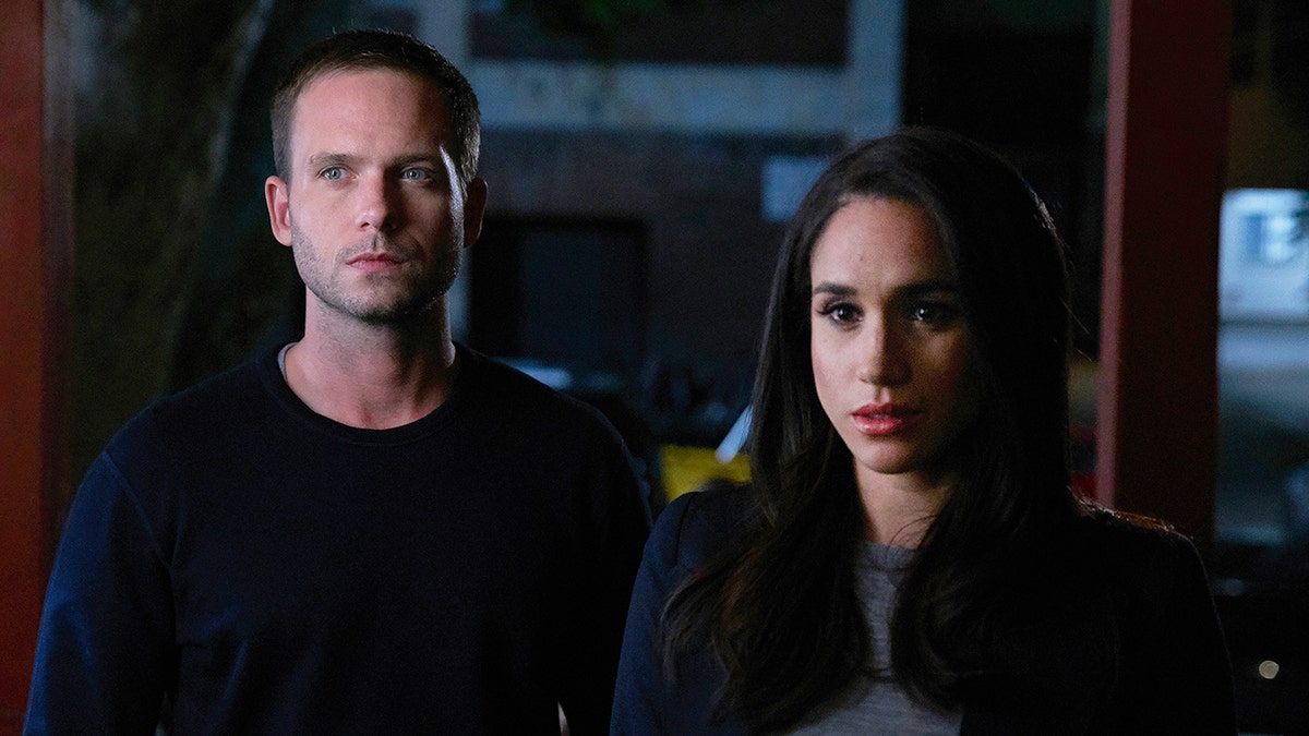 Patrick J. Adams and Meghan Markle starred in "Suits" together.