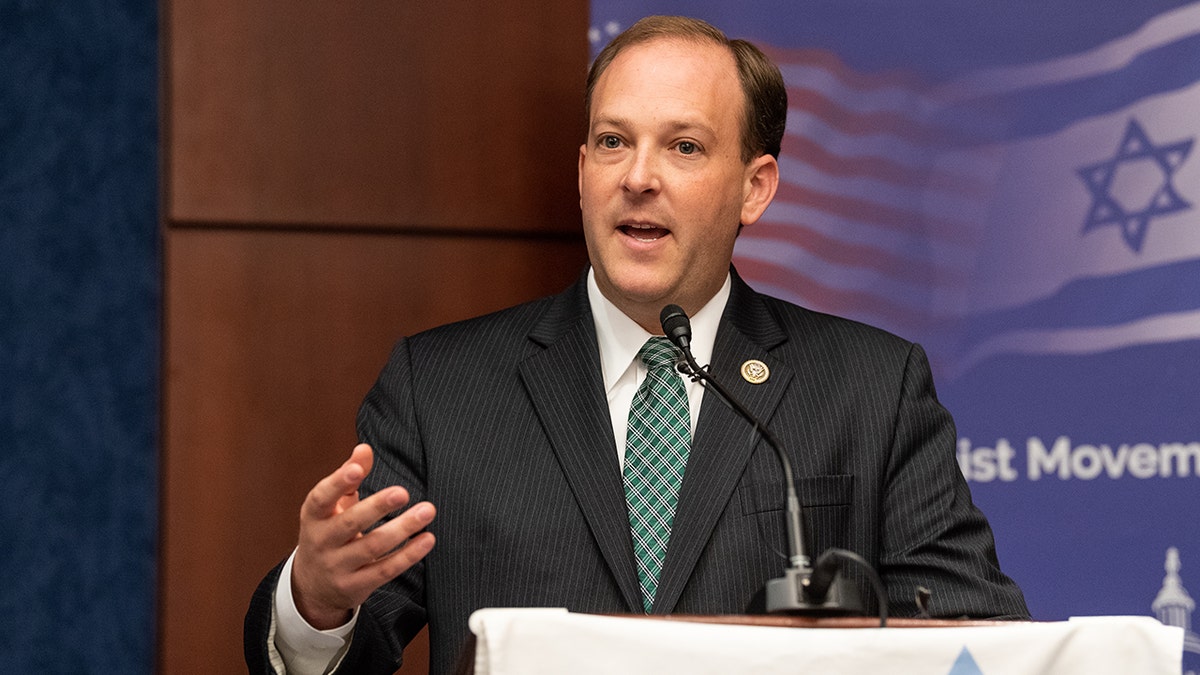 Zeldin at the American Zionist Movement / AZM Washington Forum: Renewing the Bipartisan Commitment Standing with Israel and Zionism in the Capitol Visitor Center in Washington, D.C. (Photo by Michael Brochstein/SOPA Images/LightRocket via Getty Images)