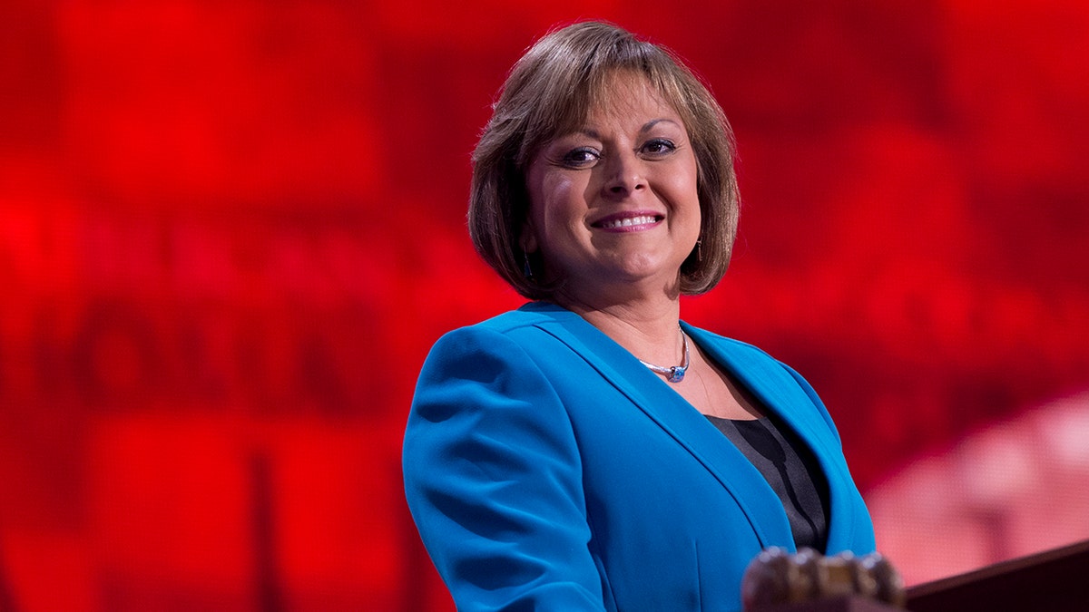 Gov. Susana Martinez, R-N.M., addresses the Republican National Convention in the Tampa Bay Times Forum on the night Rep. Paul Ryan, R-Wisc., republican vice-presidential nominee, delivered a speech to the crowd.
