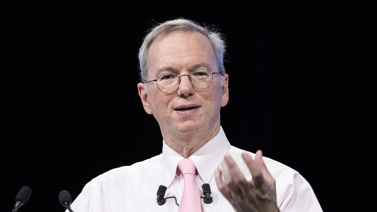 Eric Schmidt, former chairman and chief executive of Google, is seen above. (Photo by Christophe Morin/IP3/Getty Images)