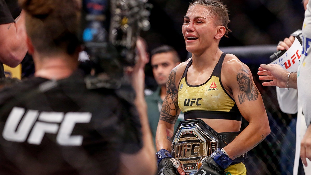 Jessica Andrade of Brazil was robbed at gunpoint this week. (Photo by Alexandre Schneider/Getty Images)