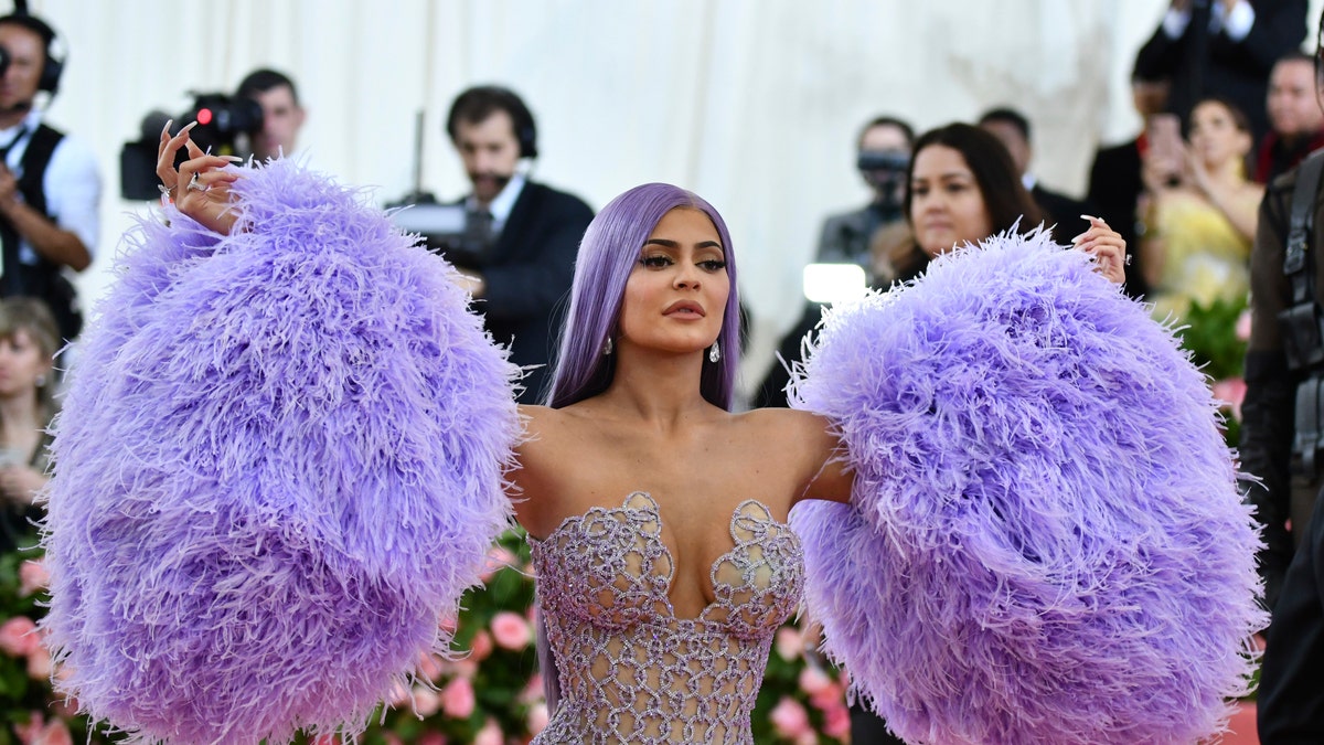 Kylie Jenner, seen here at the Metropolitan Museum of Art's Costume Institute benefit gala earlier this month, is possibly expanding her cosmetics empire to include hair products.