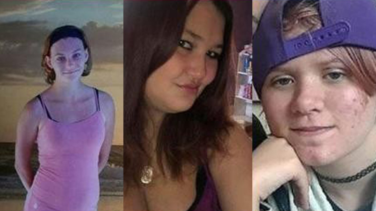Wright is accused of killing Athina Hopson, 25 (left), Elizabeth Marie Vanmeter, 22 (center) and Joslyn M. Alsup,17 (right).