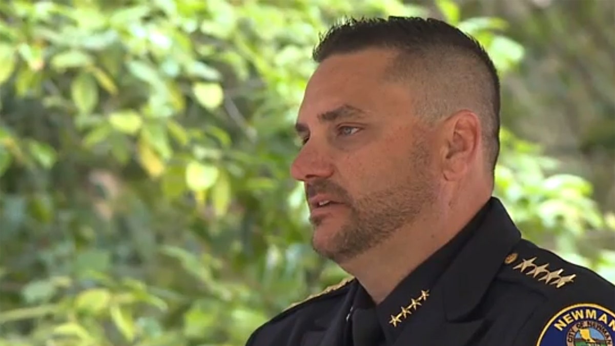 Newman Police Chief Randy Richardson scolded California lawmakers during a ceremony to remember fallen officers on Monday, saying that "policies that are coming from across the street are making it more difficult to do things."