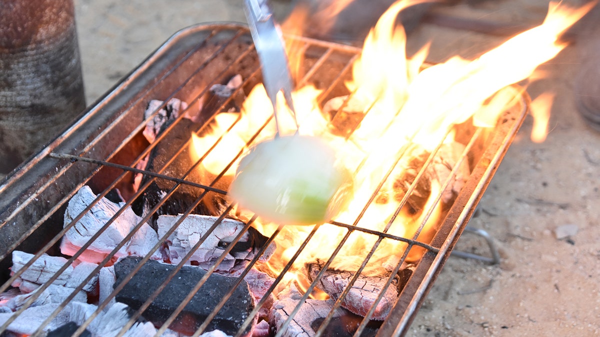 Yes, you can clean (and season) a grill with half an onion.