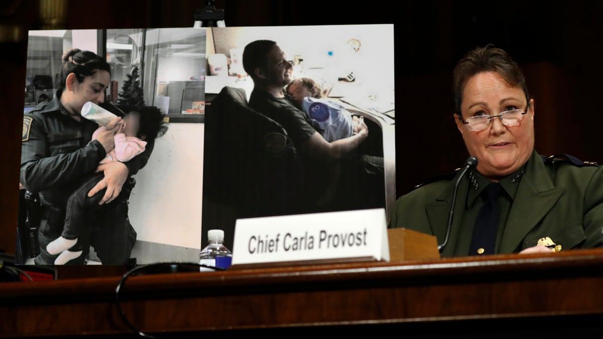 U.S. Border Patrol Chief Carla Provost testifies during a Senate Judiciary Border Security and Immigration Subcommittee hearing about the border, Wednesday May 8, 2019, on Capitol Hill in Washington. (AP Photo/Jacquelyn Martin)