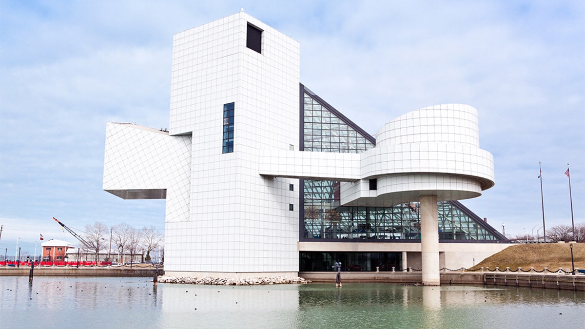 The Rock and Roll Hall of Fame in Cleveland, Ohio