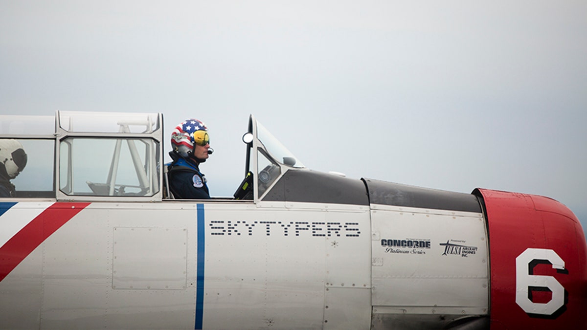 The SNJ-2's open-air canopy provides for an exhilarating flight experience.