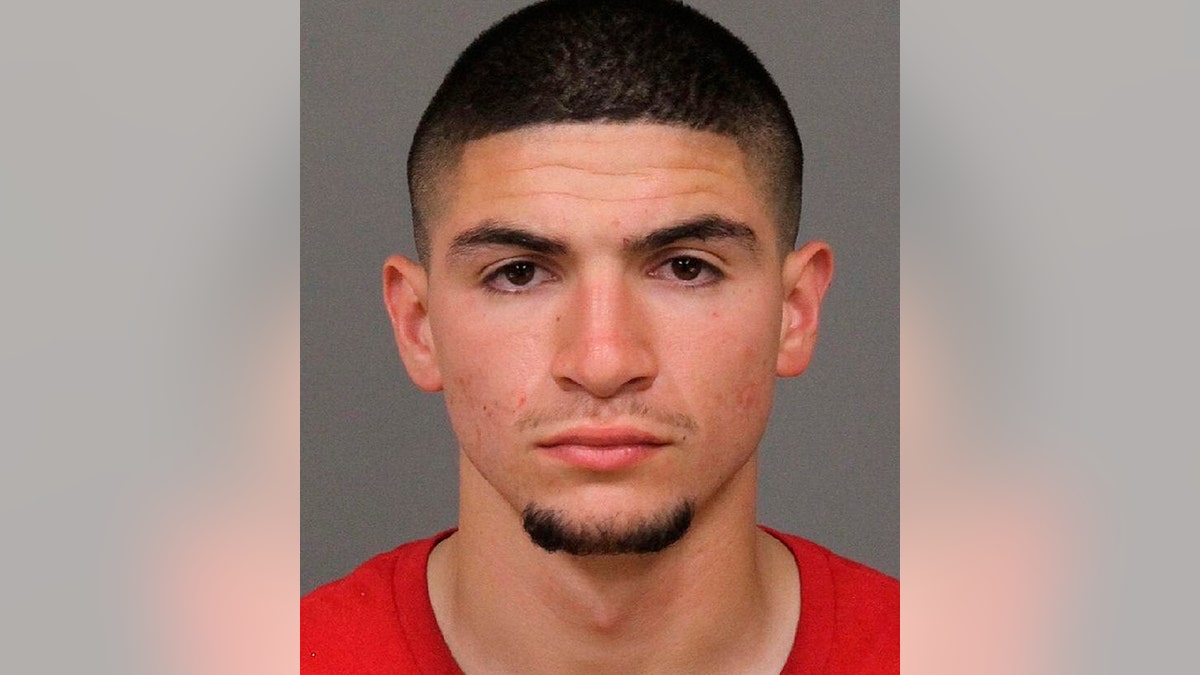 This Sunday, May 5, 2019, photo shows suspect Francisco Orozco, 19, from Oakland, Calif., in San Luis Obispo, Calif. Authorities arrested Orozco in connection with a shooting that injured six people at the Oceano Dunes Natural Preserve on California's central coast. (San Luis Obispo County Sheriff's Office via AP)