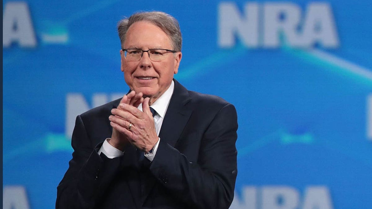 Wayne LaPierre, NRA vice president and CEO, speaks to guests at the NRA-ILA Leadership Forum at the 148th NRA Annual Meetings Exhibits on April 26, 2019 in Indianapolis, Indiana.