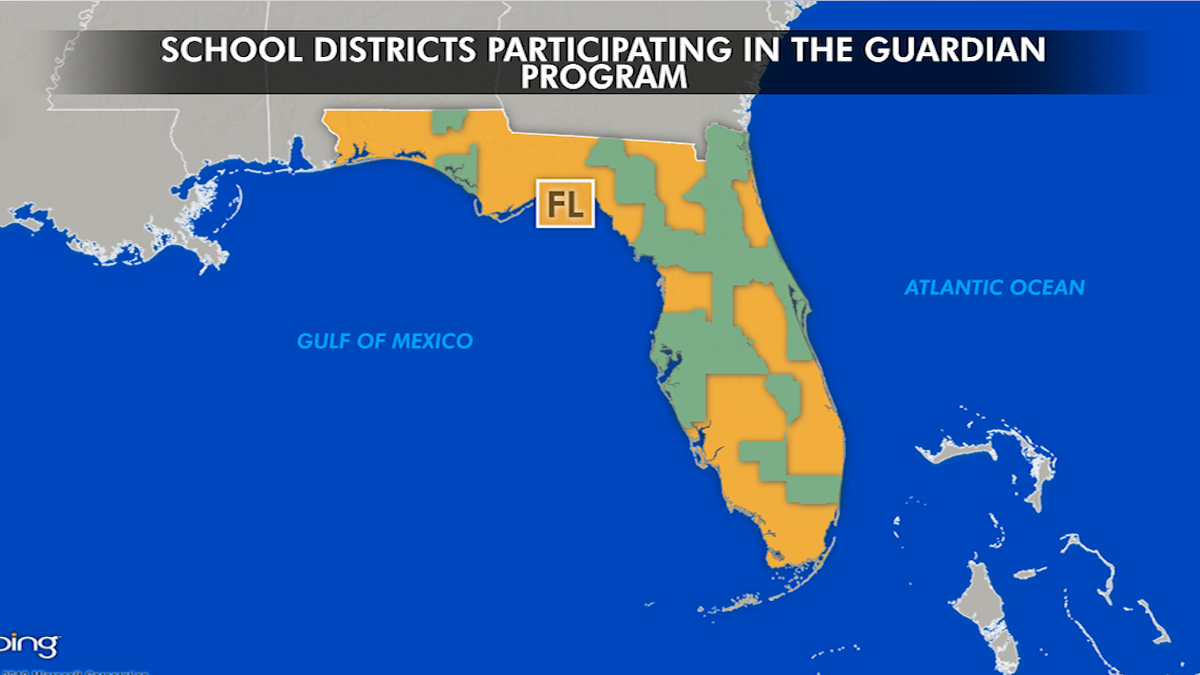 25 of Florida’s 67 school districts, including Broward County, where Parkland is located, are participating in the guardian program.
