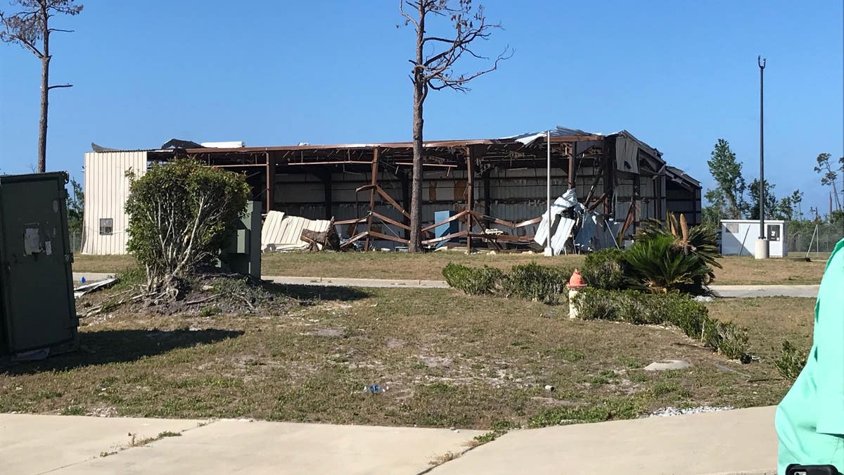 Tyndall Air Force Base is where the eye of the Cat 5 storm made landfall, blasting through the important military base. The base had to close for the first two months, as it was simply unsafe and wrecked. It is now fully operational and serving its mission -- even as its population is 80 percent of what it was before the storm.