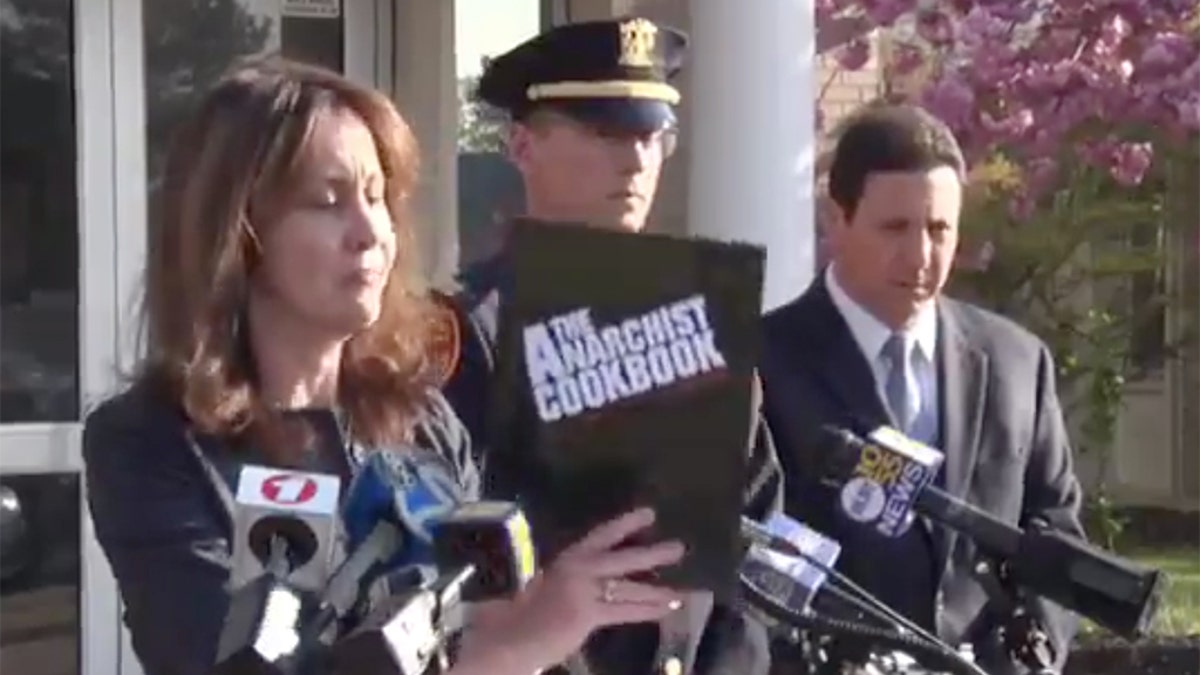 Suffolk County Police Commissioner Geraldine Hart announced the arrest of three students on Thursday for conspiring to build a bomb to detonate at Connetquot High School.