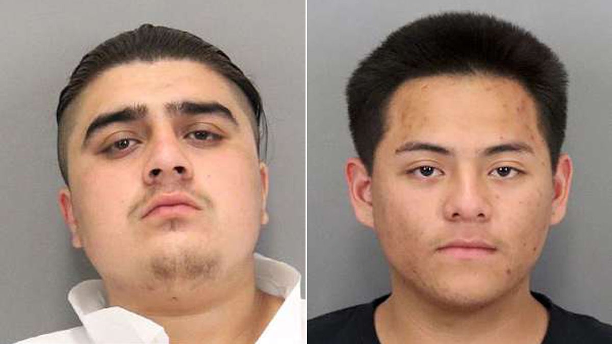 Bryan Gonzalez, 19, and Jonathan Jimenez, 18, two of the suspects accused of luring robbery victims via the dating app Tinder.