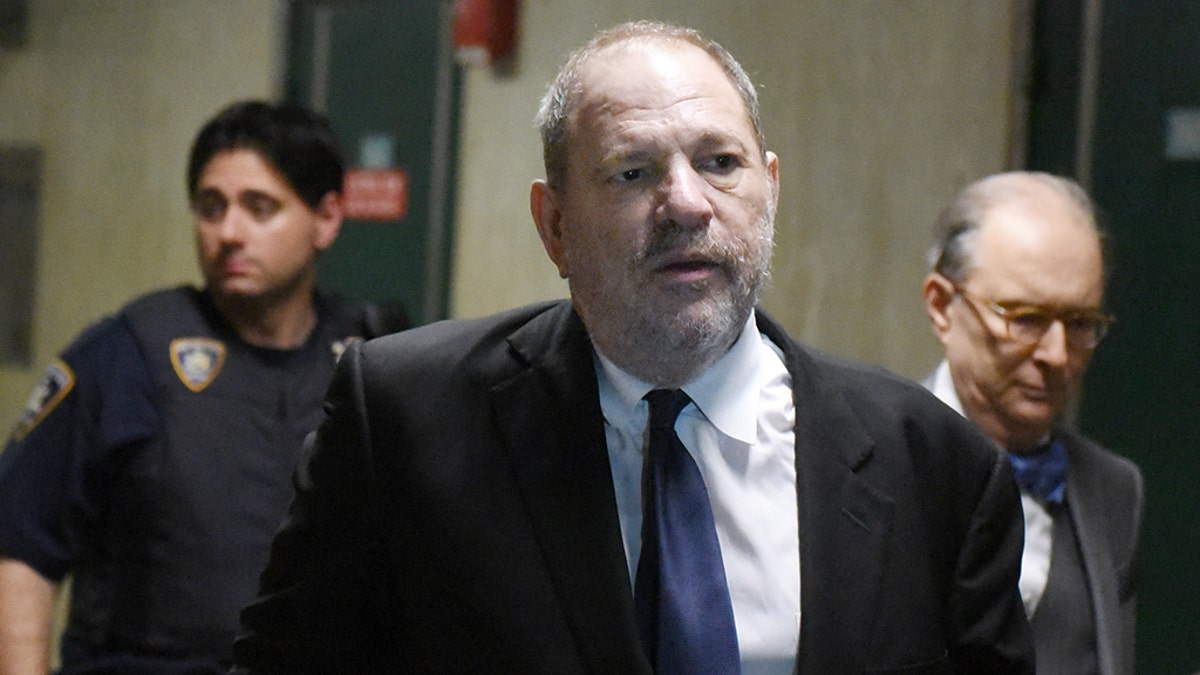 Comedian Pete Davidson mocked disgraced movie mogul Harvey Weinstein (pictured) in a recent stand-up set.