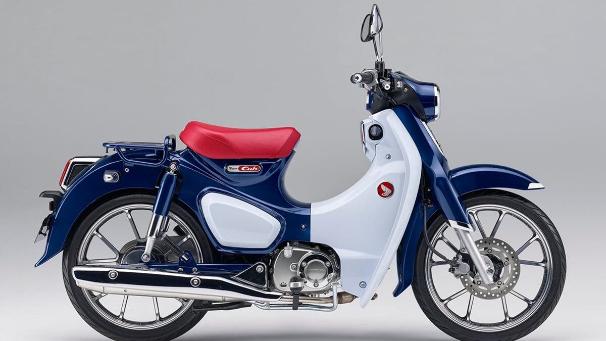 The 2019 Super Cub is only available in a red, white and blue color combination.​​​​​