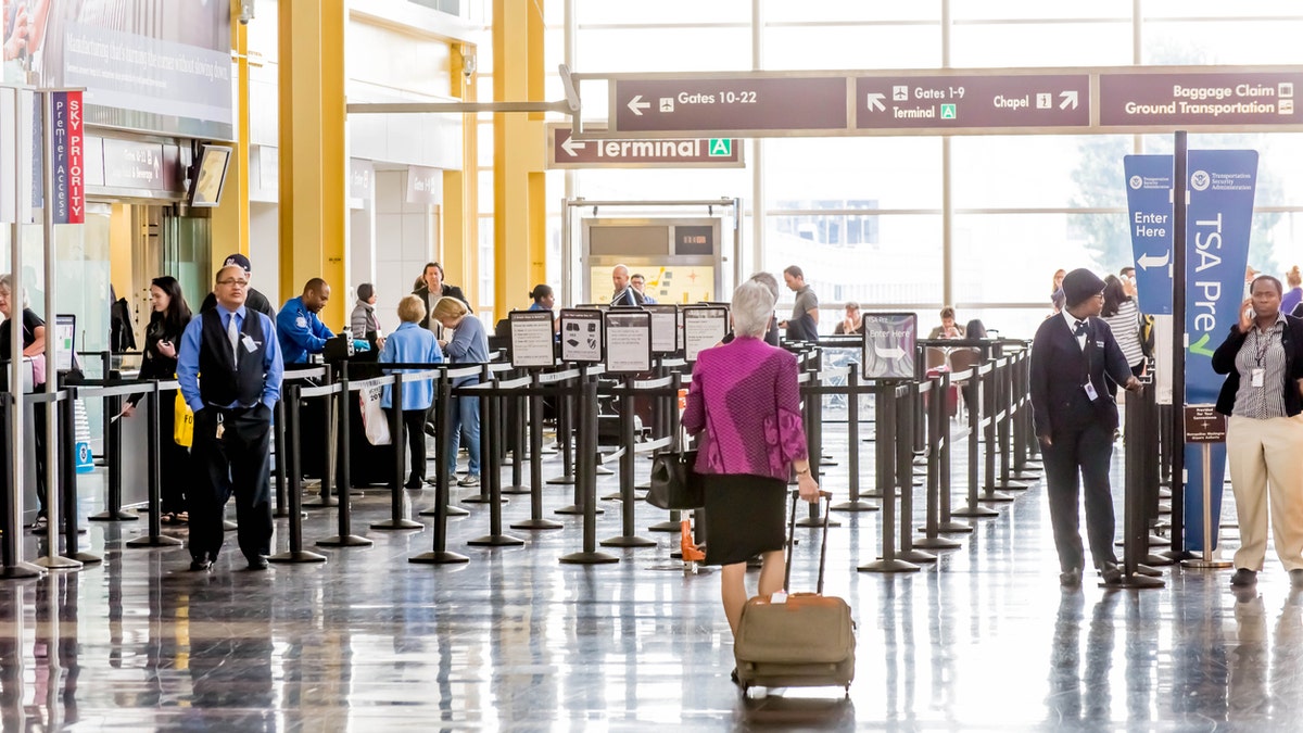 A man was taken into custody at Cleveland Hopkins International Airport (nit pictured) on Saturday after reportedly biting a police officer.