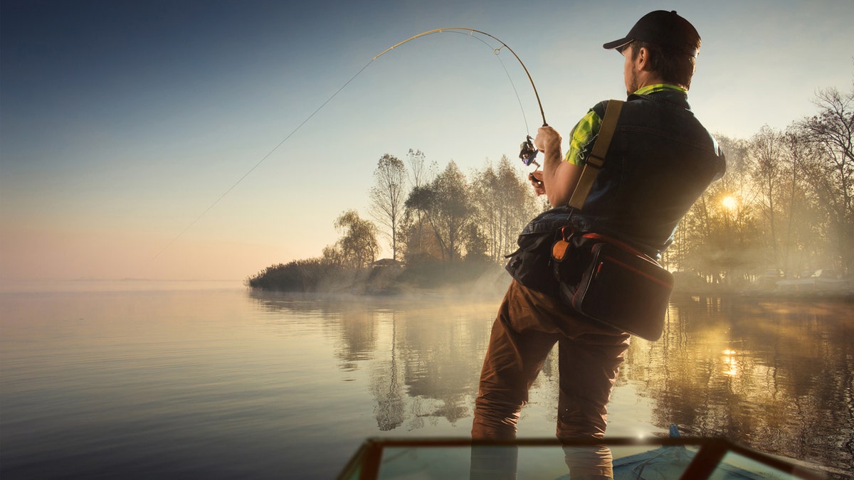 Image of a person fishing
