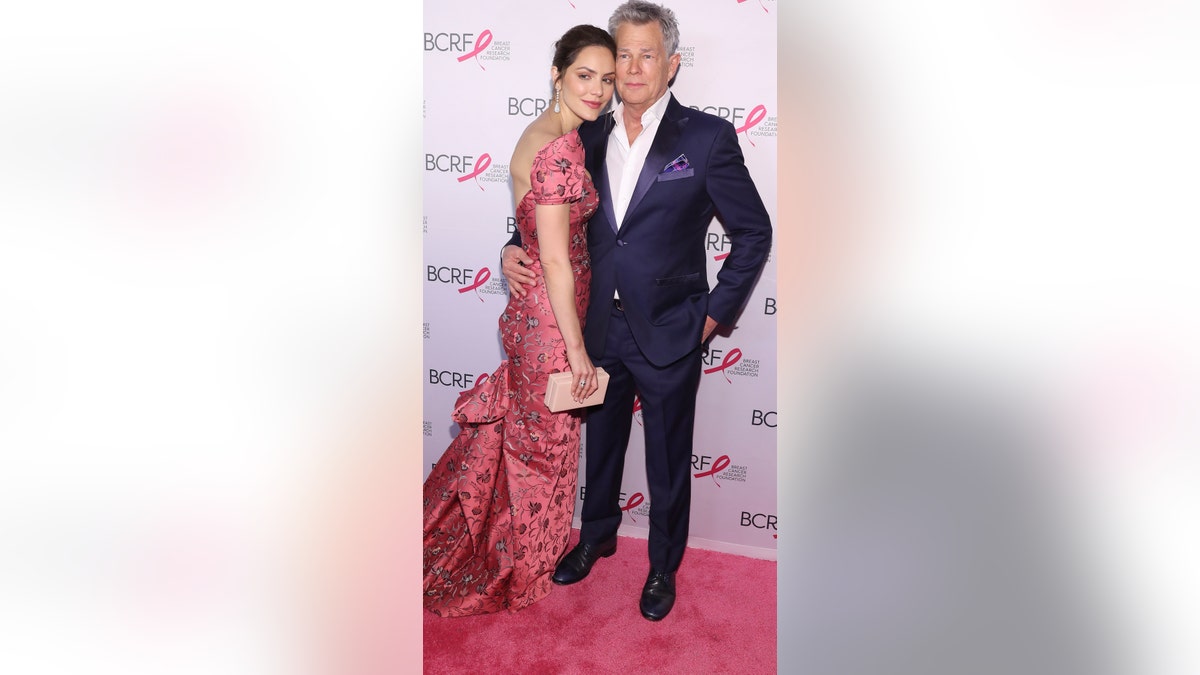 Katherine McPhee and David Foster attend the Breast Cancer Research Foundation's 2019 Hot Pink Party at Park Avenue Armory on May 15, 2019 in New York City. (Photo by Bennett Raglin/Getty Images for Breast Cancer Research Foundation)