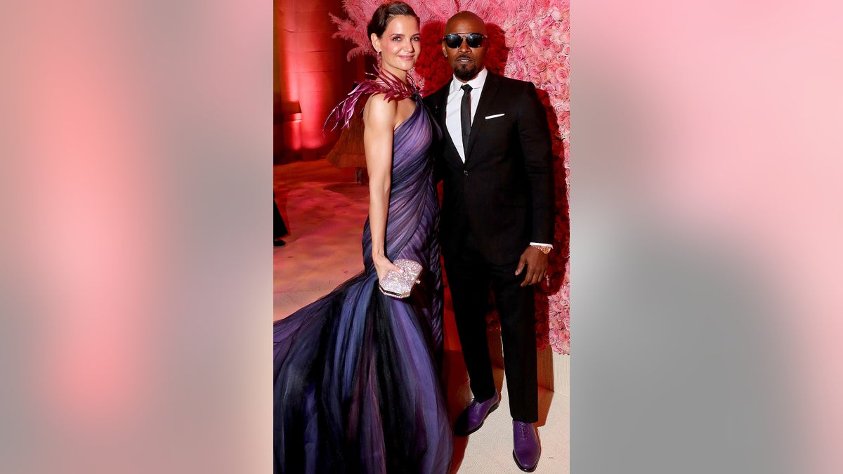 NEW YORK, NEW YORK - MAY 06: Katie Holmes and Jamie Foxx attend The 2019 Met Gala Celebrating Camp: Notes on Fashion at Metropolitan Museum of Art on May 06, 2019 in New York City. (Photo by Kevin Tachman/MG19/Getty Images for The Met Museum/Vogue)