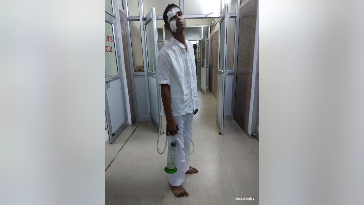Just days later, Narendra was up and walking.