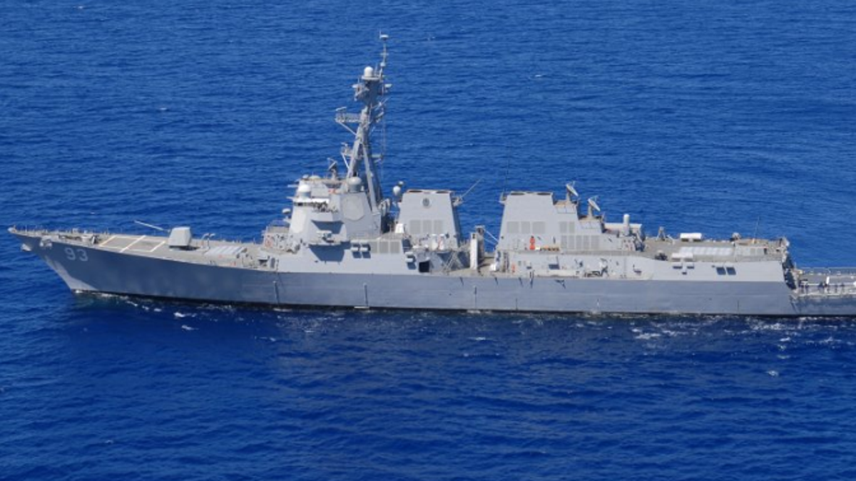 The U.S. guided-missile destroyers Preble and Chung Hoon reportedly sailed near Chinese-claimed islands on Monday.?