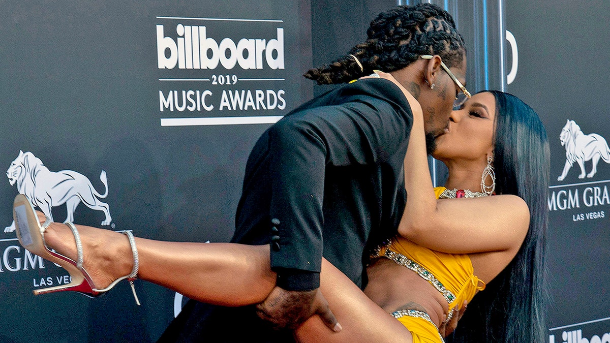 Offset and Cardi B attend the 2019 Billboard Music Award at MGM Grand Garden Arena on May 01, 2019 in Las Vegas, Nevada. (Photo by Daniel Torok/Patrick McMullan via Getty Images)