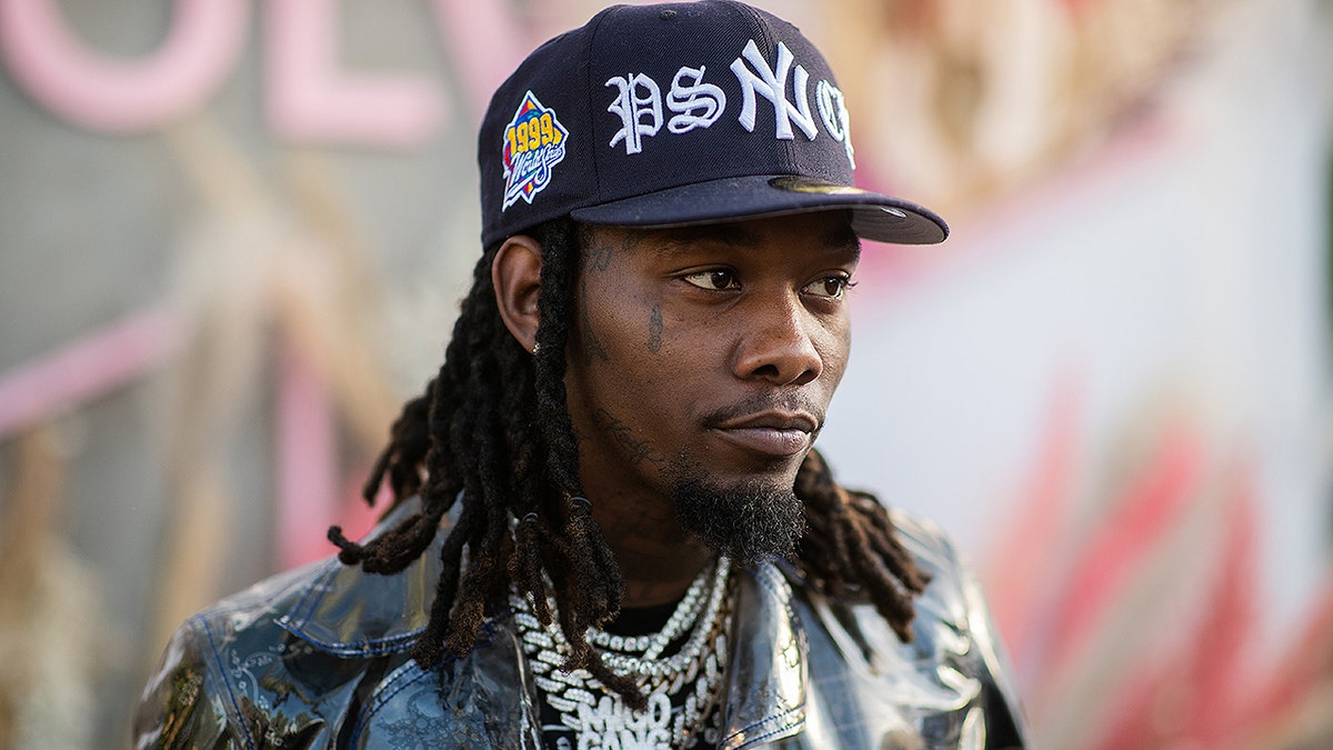 LA QUINTA, CALIFORNIA - APRIL 14: Offset is seen at Revolve Festival during Coachella Festival on April 14, 2019 in La Quinta, California. (Photo by Christian Vierig/Getty Images)