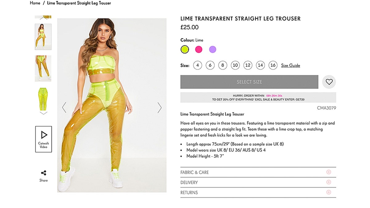 These Totally See-through Plastic Pants Are Going Viral On Social