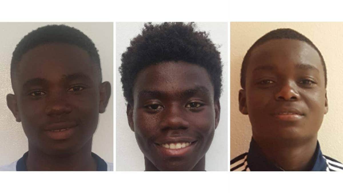 Gideon Desir, 13; Richcarde Dumay, 17 and Lens Desir, 15