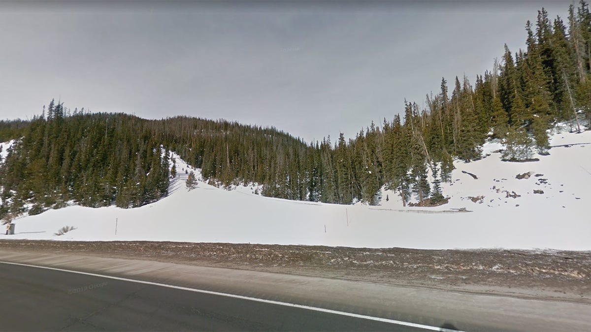 The steepness of the ramp can be seen in this Google Street View image, shot in winter.