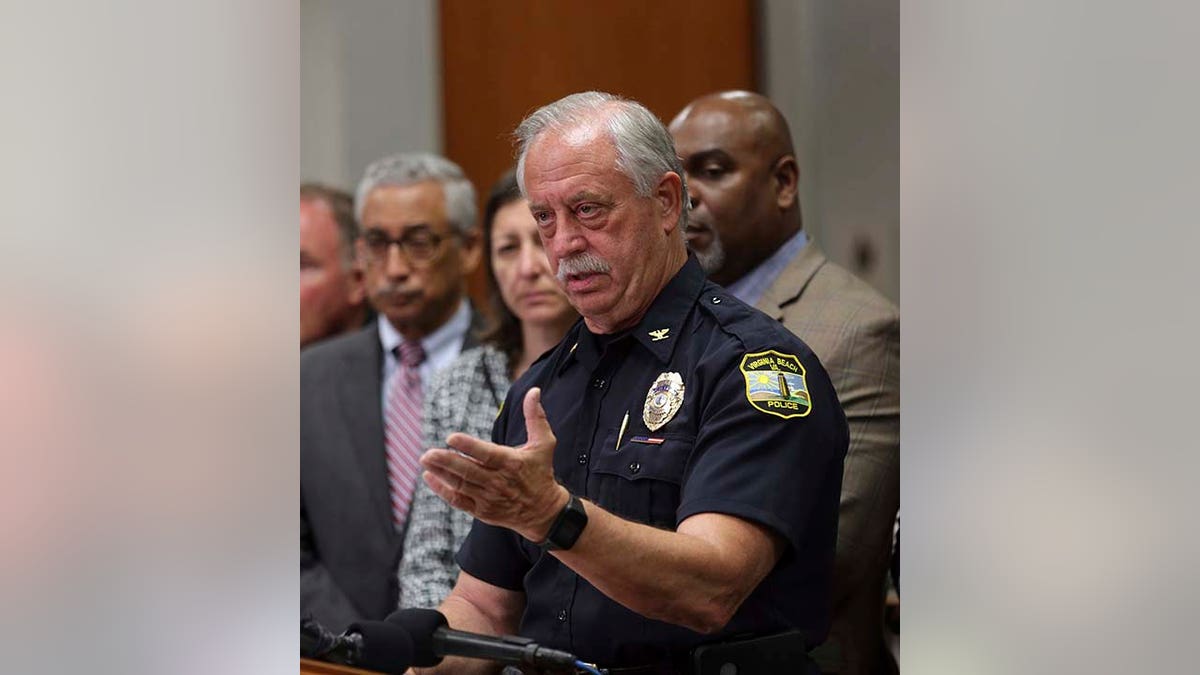 Virginia Beach Police Chief James Cervera said this would be "the only time we will announce his name." (AP Photo/Vicki Cronis-Nohe)
